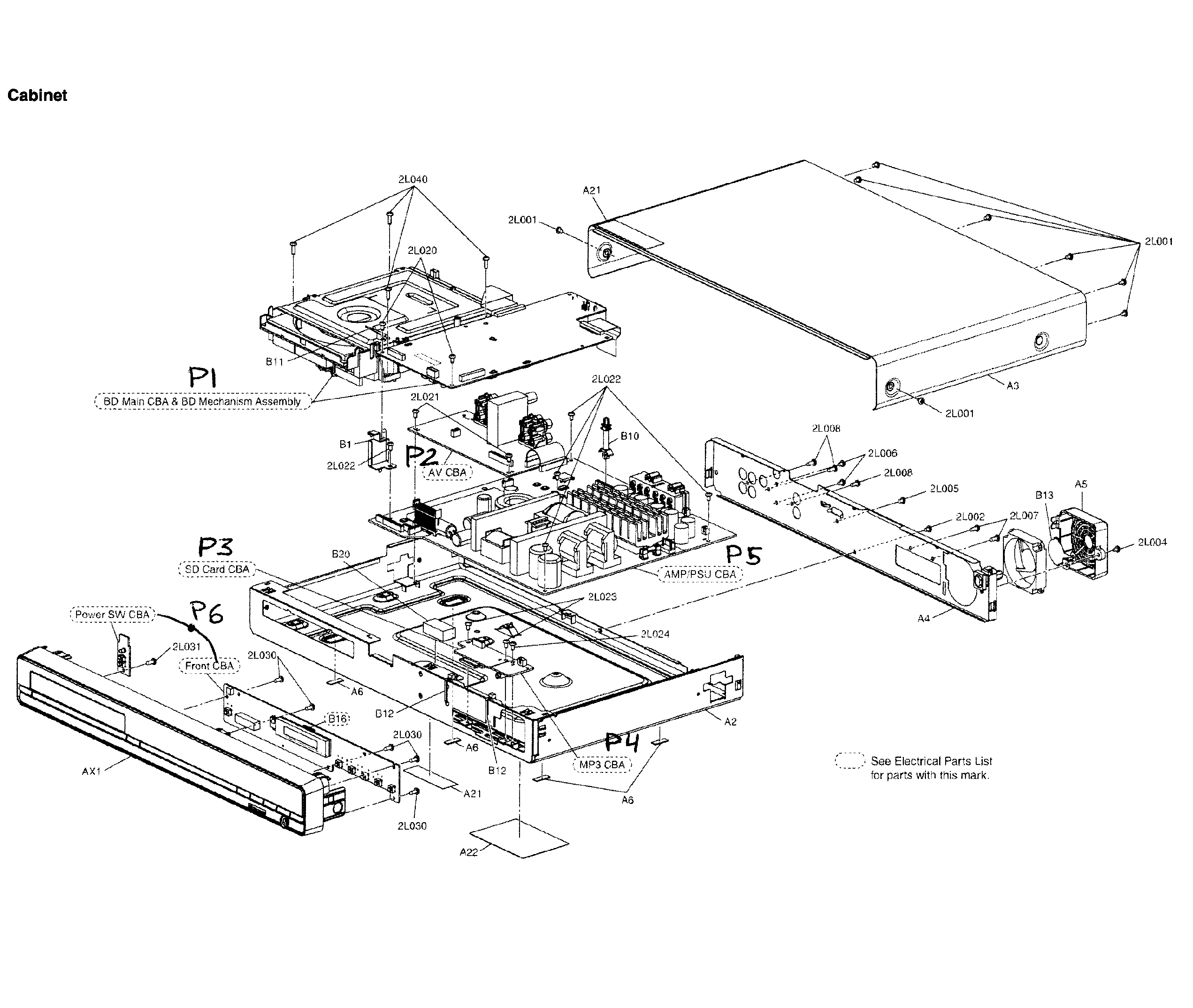 Cabinet parts