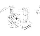 Thermador HMCB36FS/01 range hood diagram