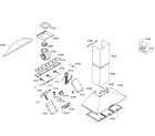 Thermador HMCB36FS/02 range hood diagram