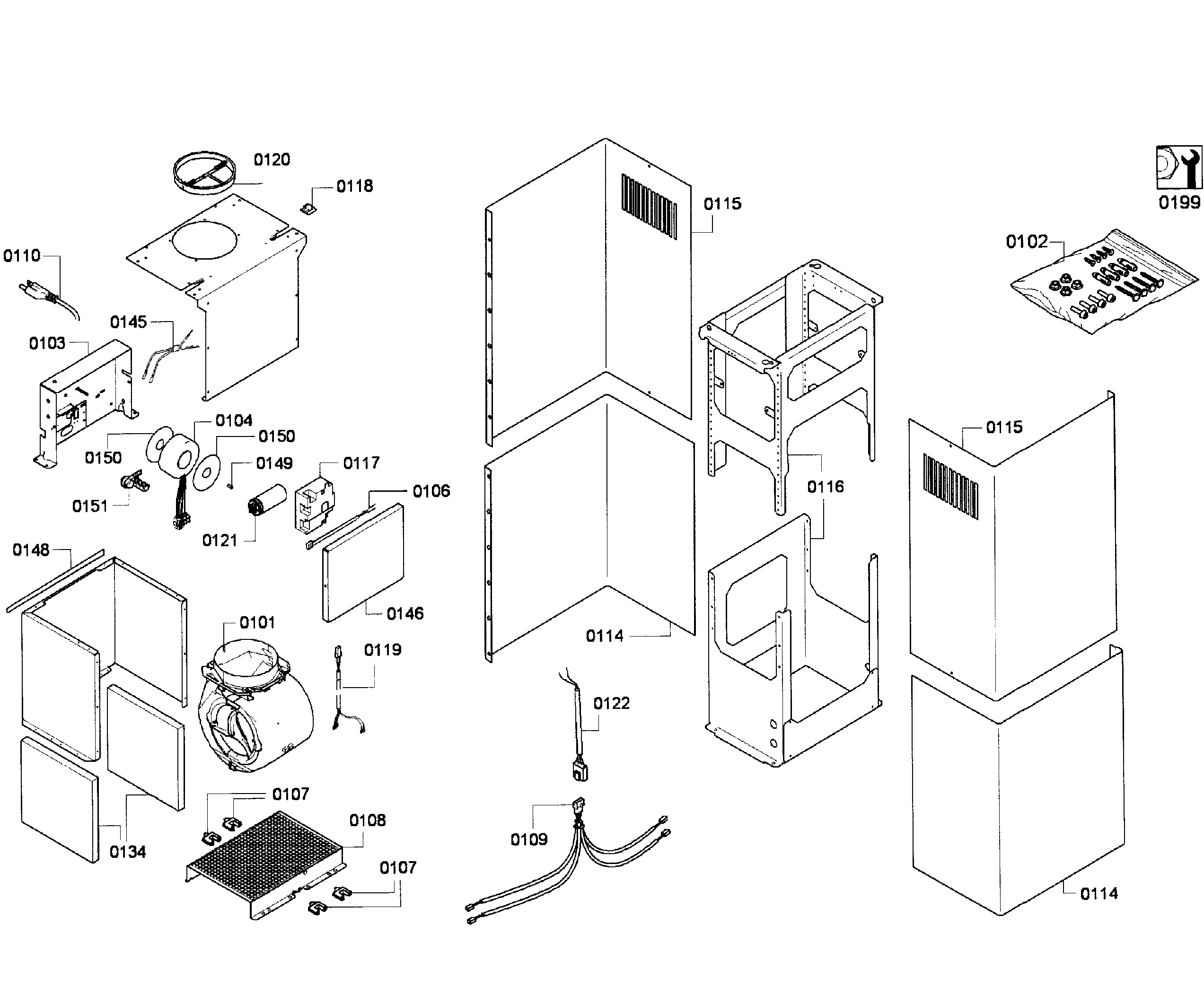 Chimney assy
