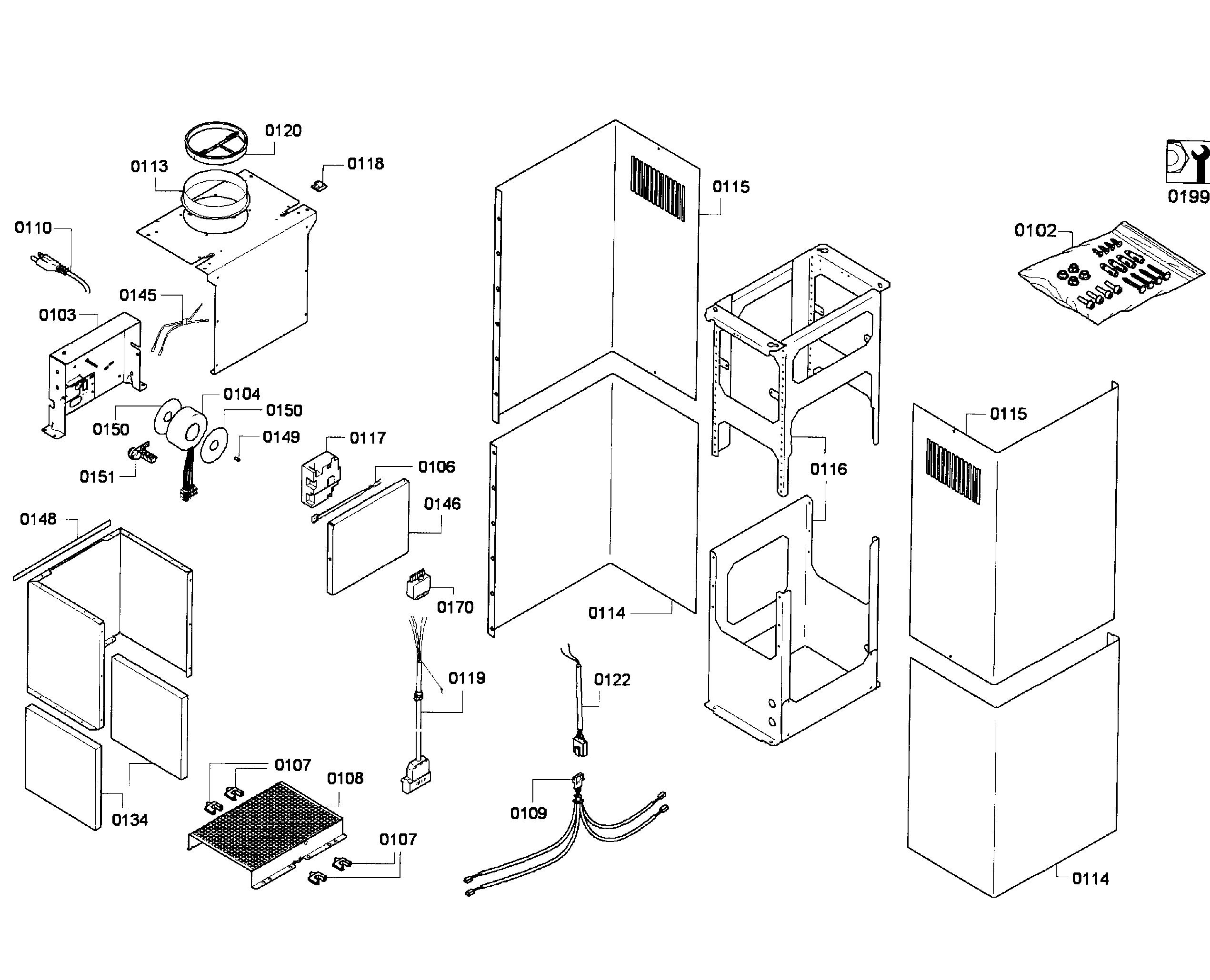 Chimney assy