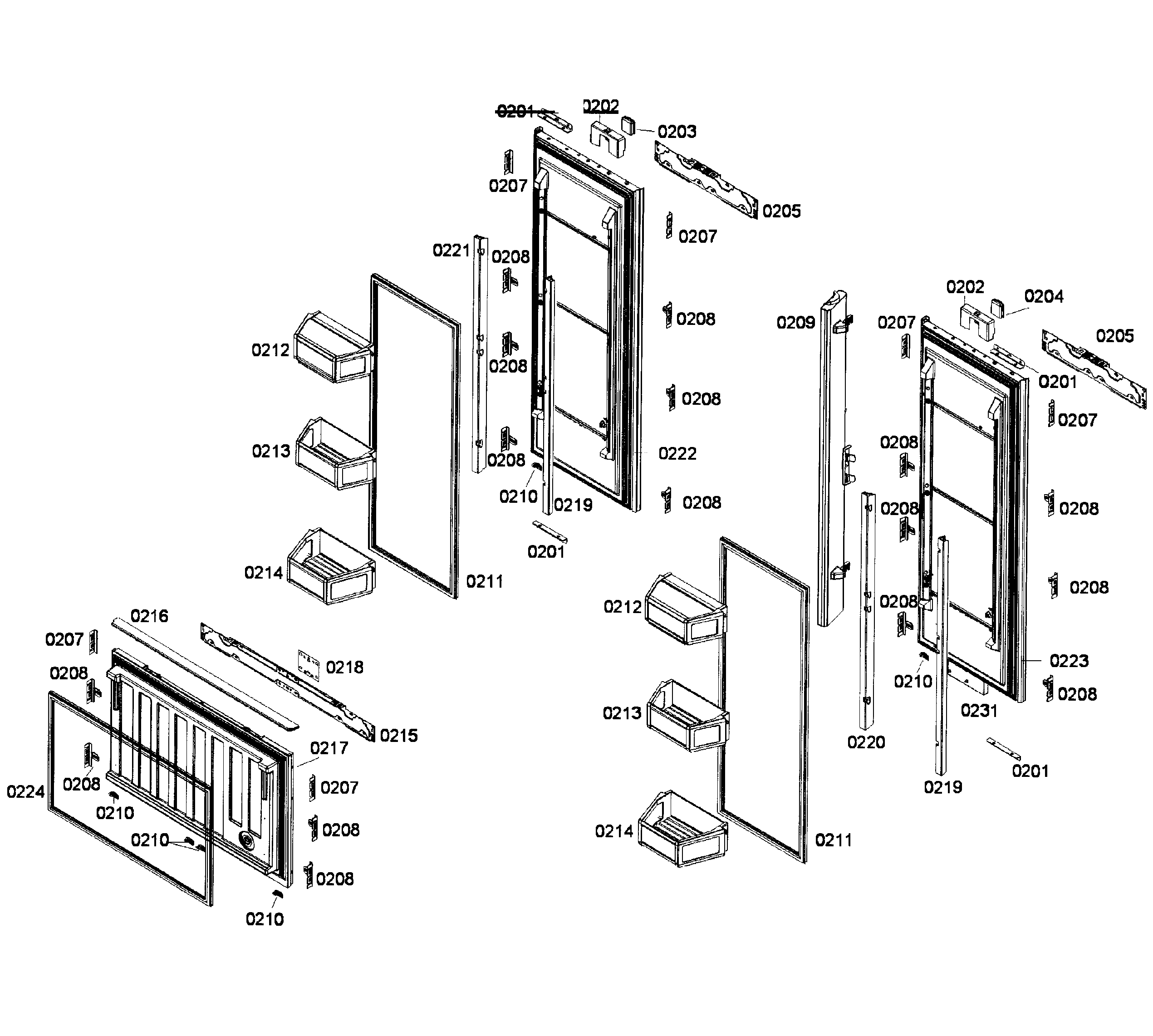 Doors assy