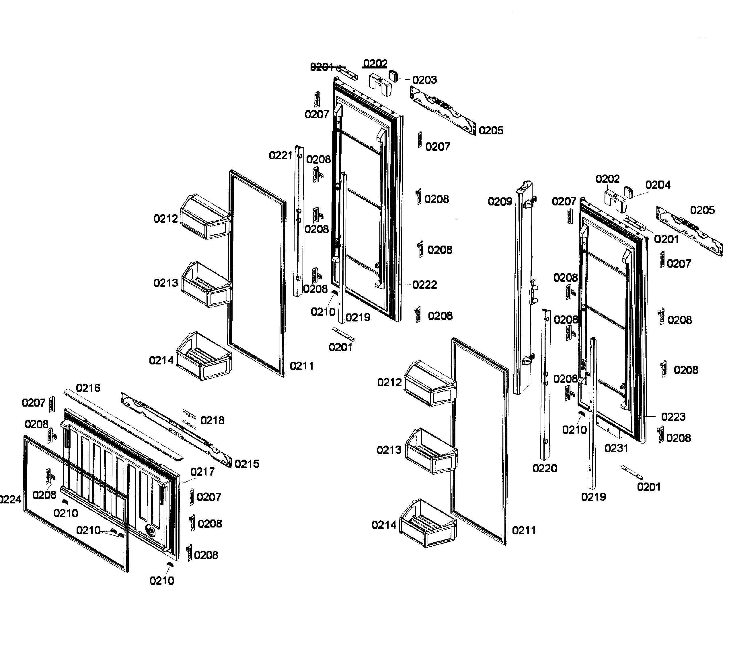 Doors assy