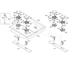 Thermador PRD486GDHC/06 burners-24" diagram