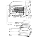Kenmore Elite 10006905 toaster oven diagram