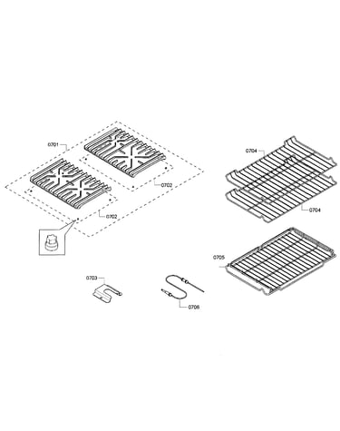 Grates/shelfs