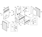 Bosch HGS7282UC/08 cabinet assy diagram