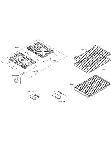 Grates/shelfs