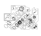 Samsung WF511ABR/XAA-01 drum assy diagram