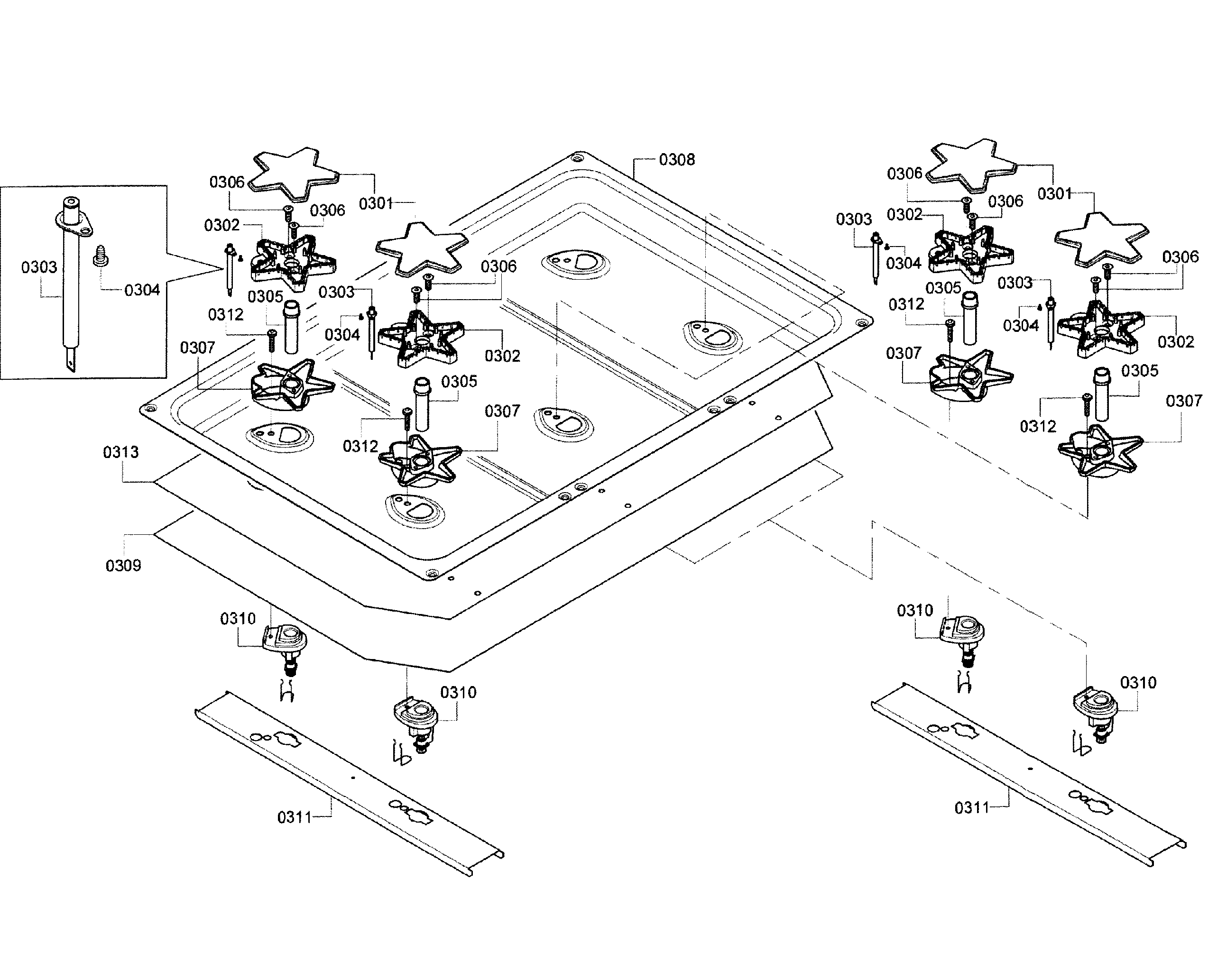 BURNERS ASSY