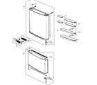 Samsung RB215LASH/XAA-00 doors assy diagram
