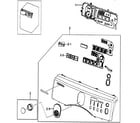 Samsung DV203AGW/XAA-00 control panel diagram