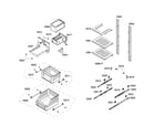 Thermador T18ID80NLP/04 shelfs diagram