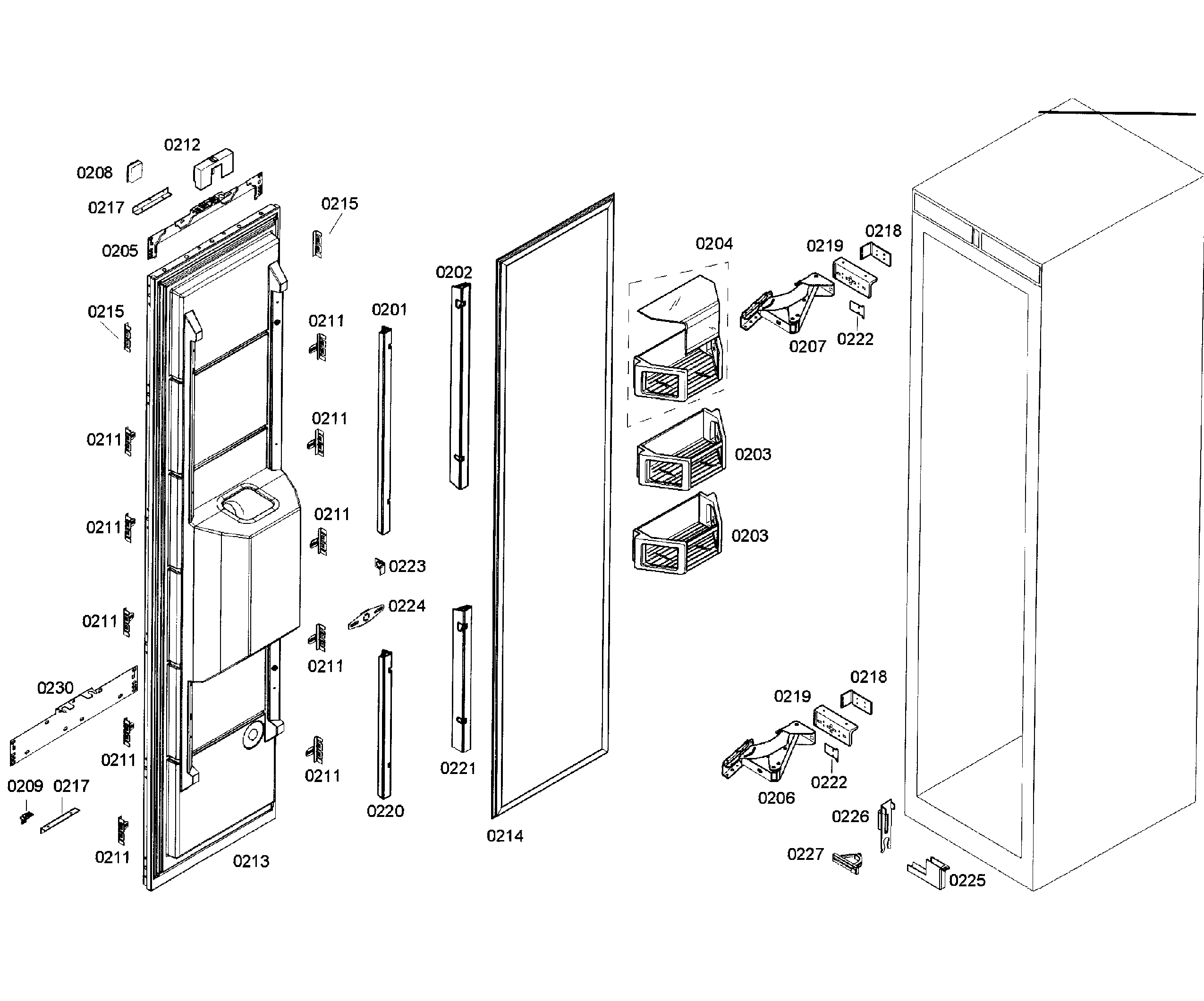 Door assy