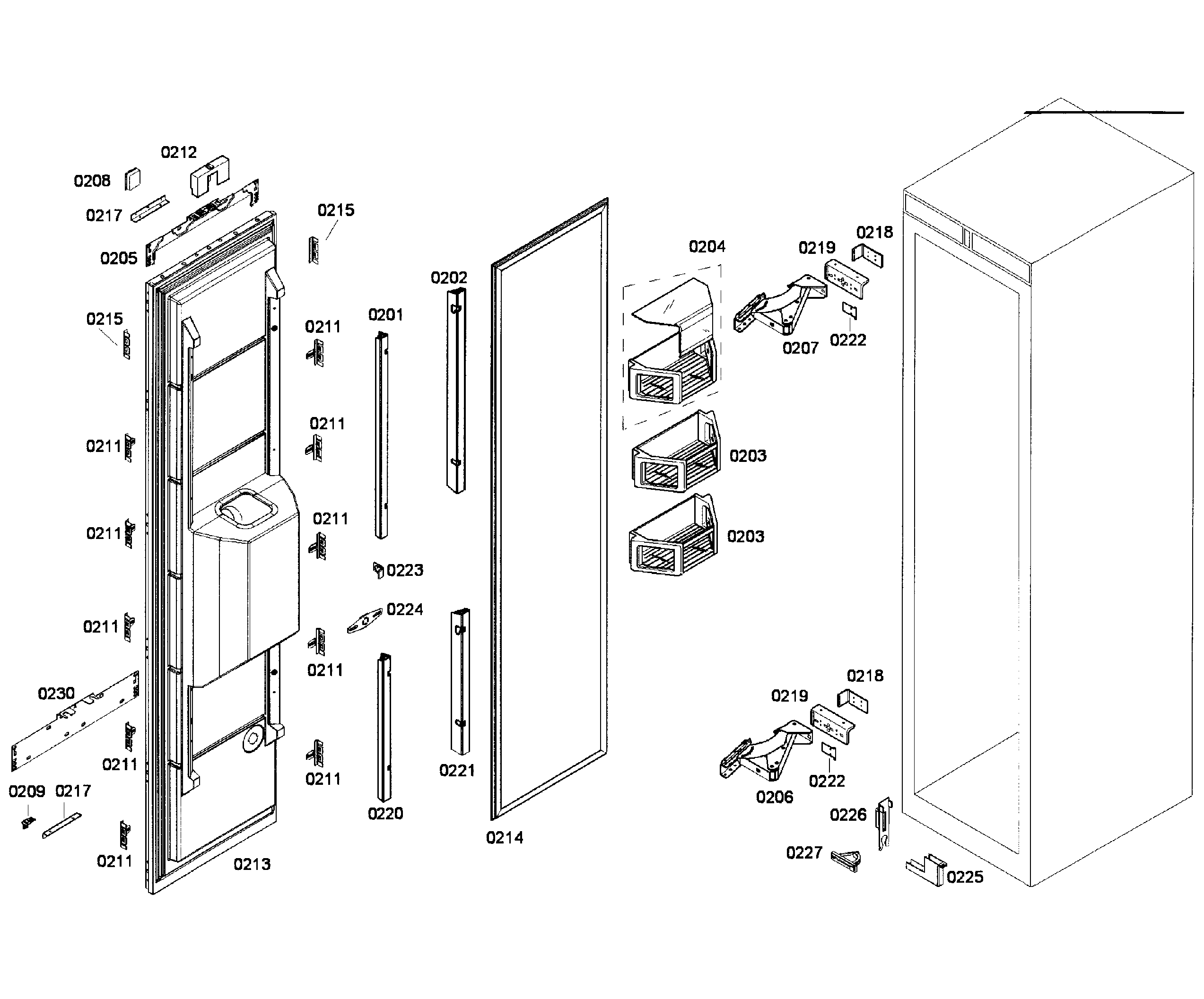 Door assy