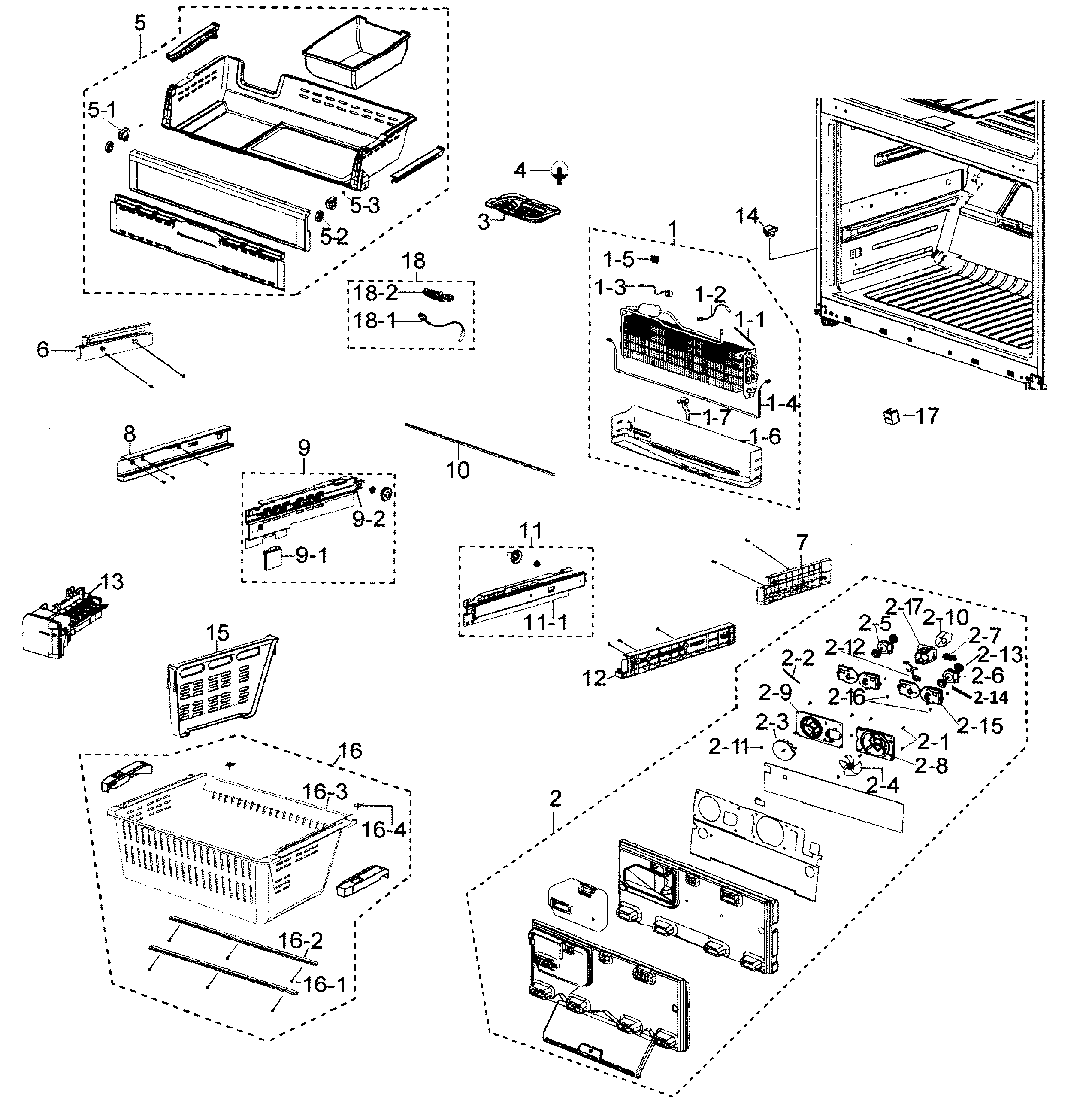 Freezer assy