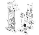 Samsung RF268ACBP/XAA-00 cabinet assy diagram