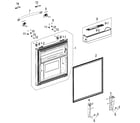 Samsung RF268ACBP/XAA-00 freezer door diagram
