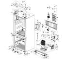 Samsung RF268ACWP/XAA-00 cabinet assy diagram