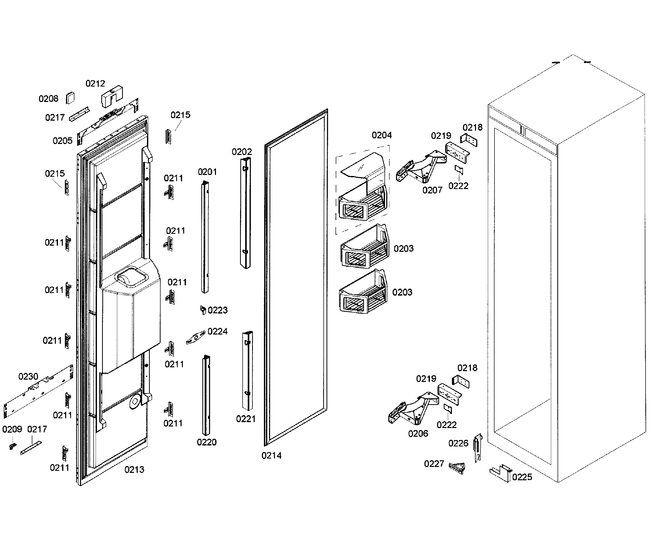 Door assy