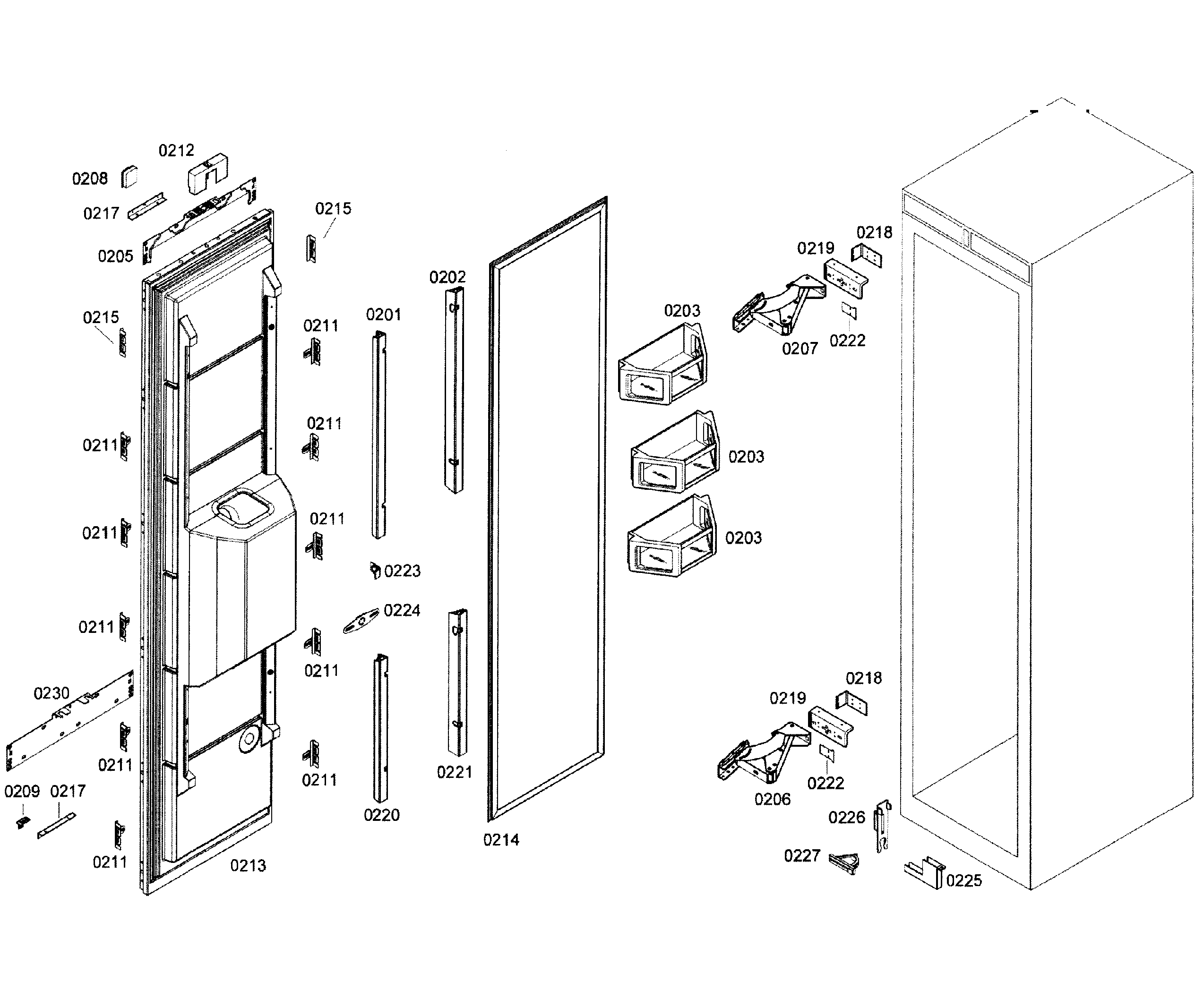 Door assy
