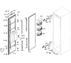 Thermador T18ID80NRP/41 door assy diagram