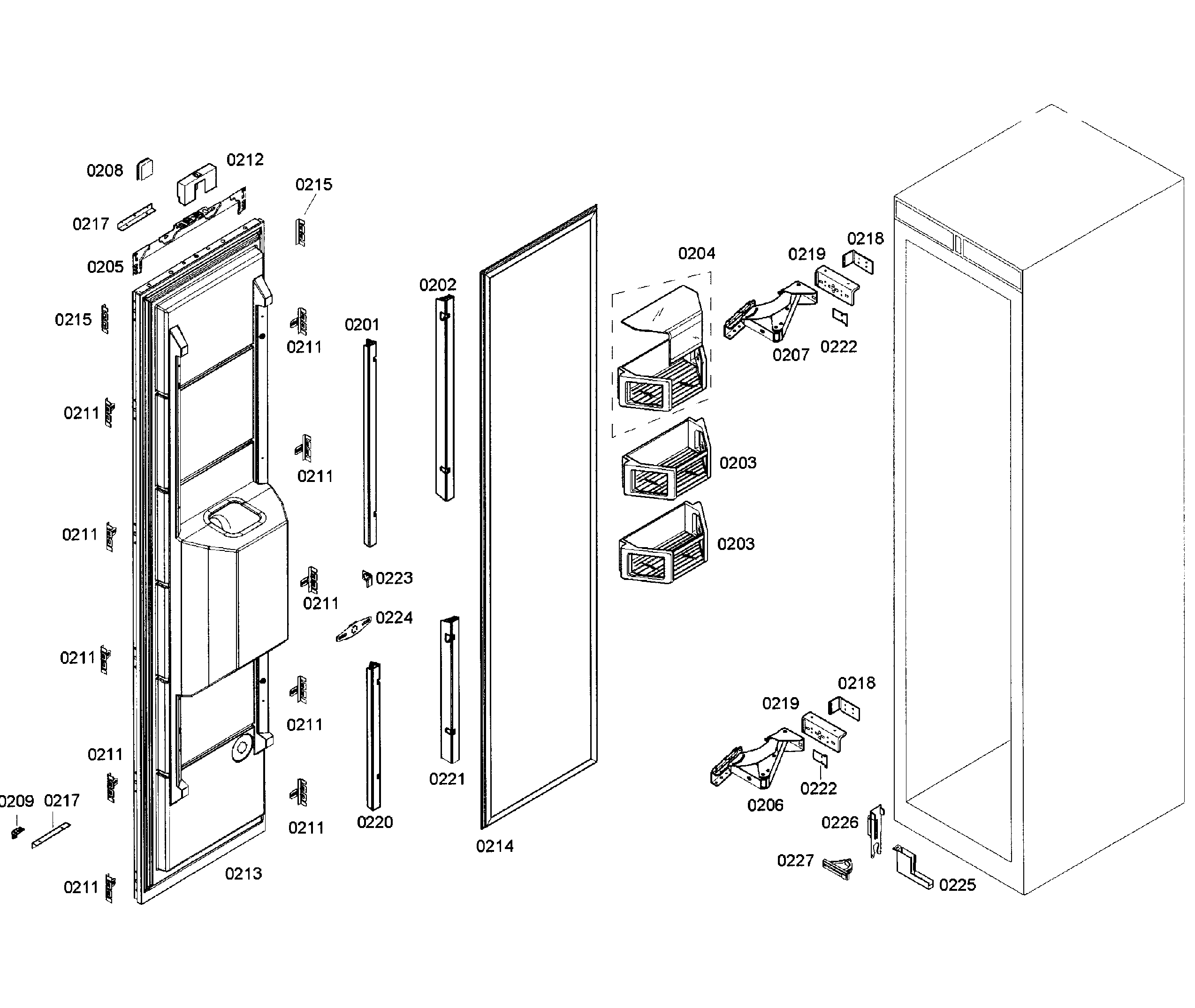 Door assy