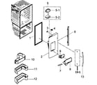 Samsung RFG298HDPN/XAA-00 left door diagram