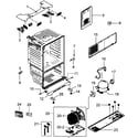 Samsung RFG298HDRS/XAA-00 cabinet parts diagram
