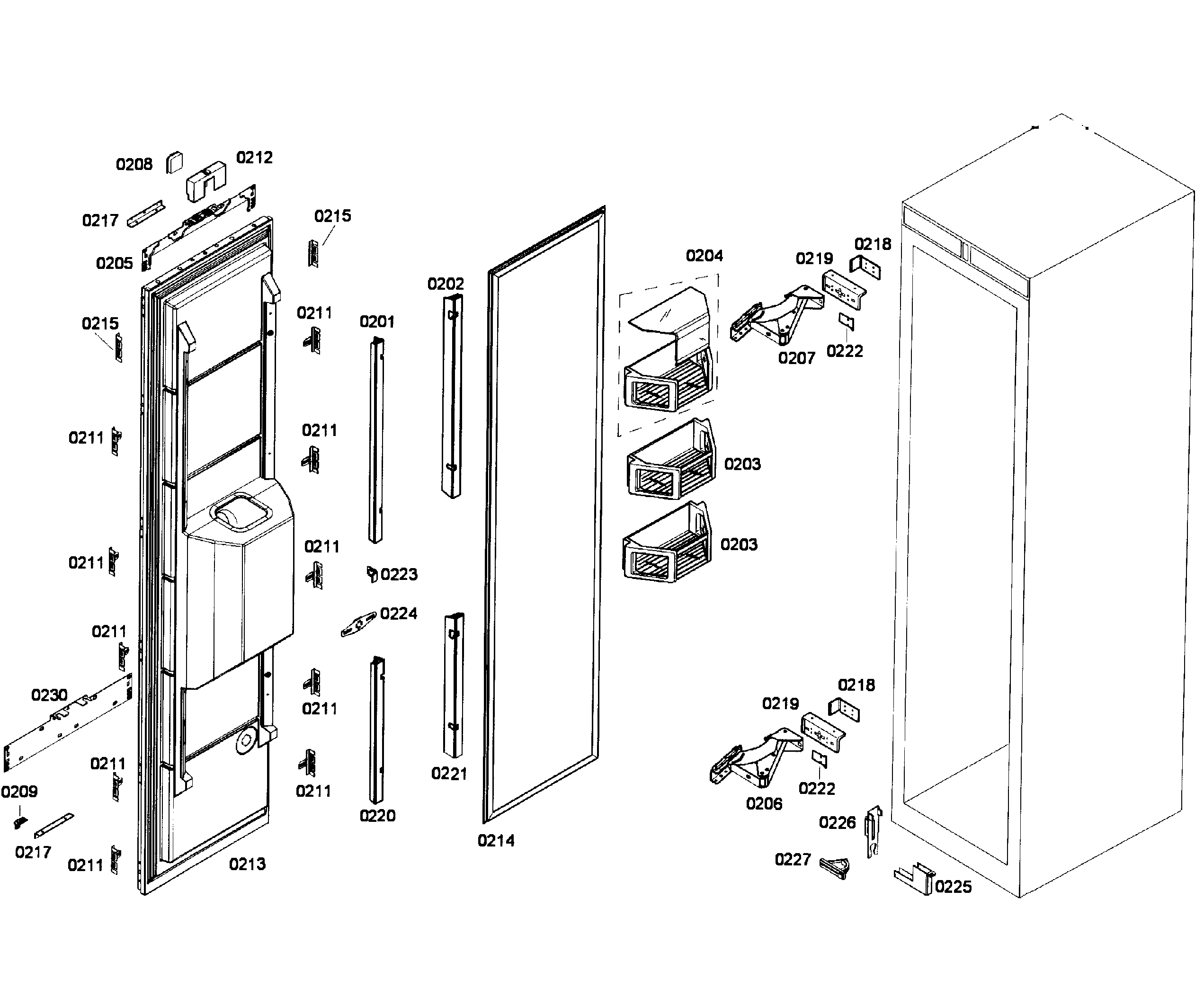 Door assy