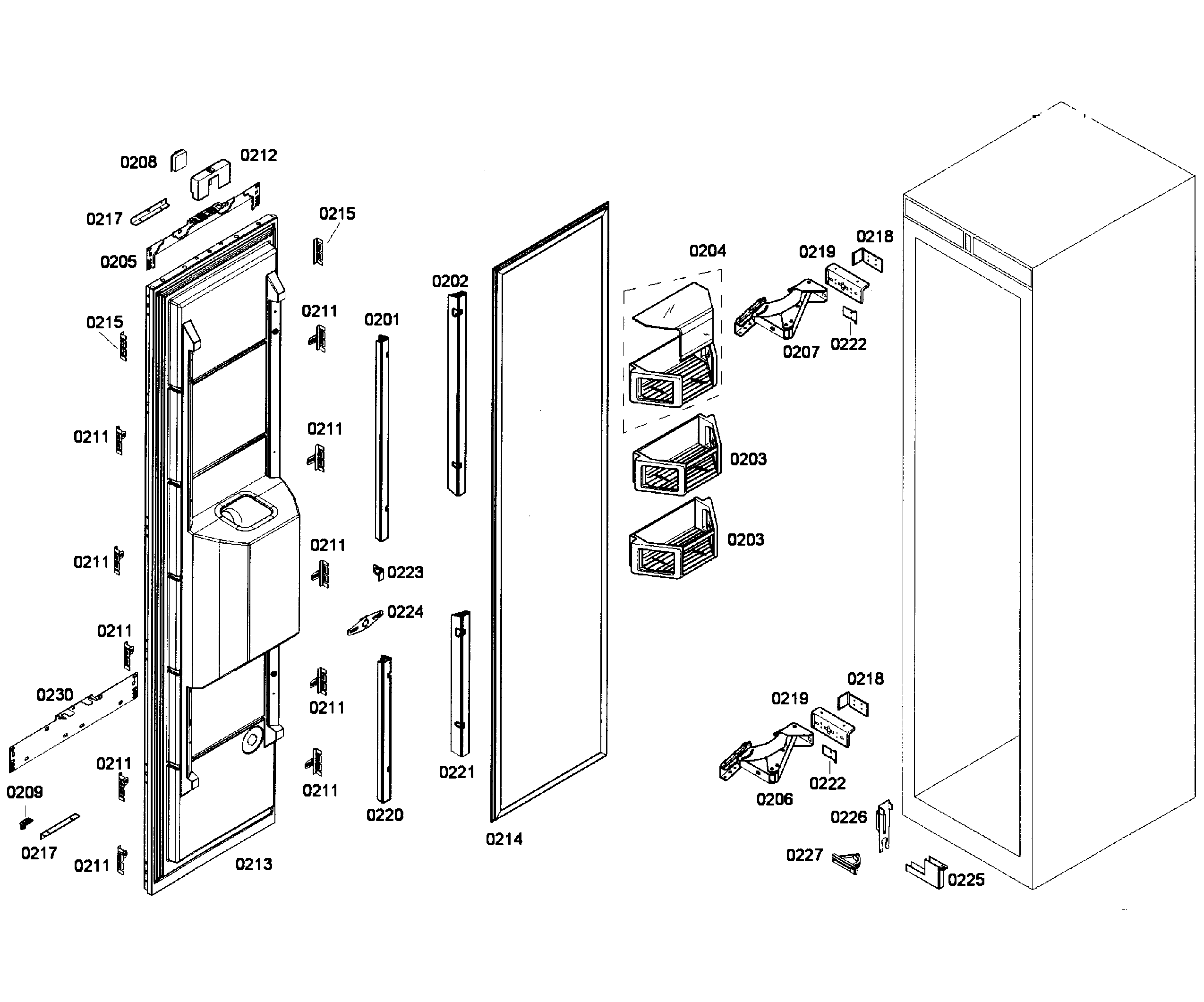 Door assy