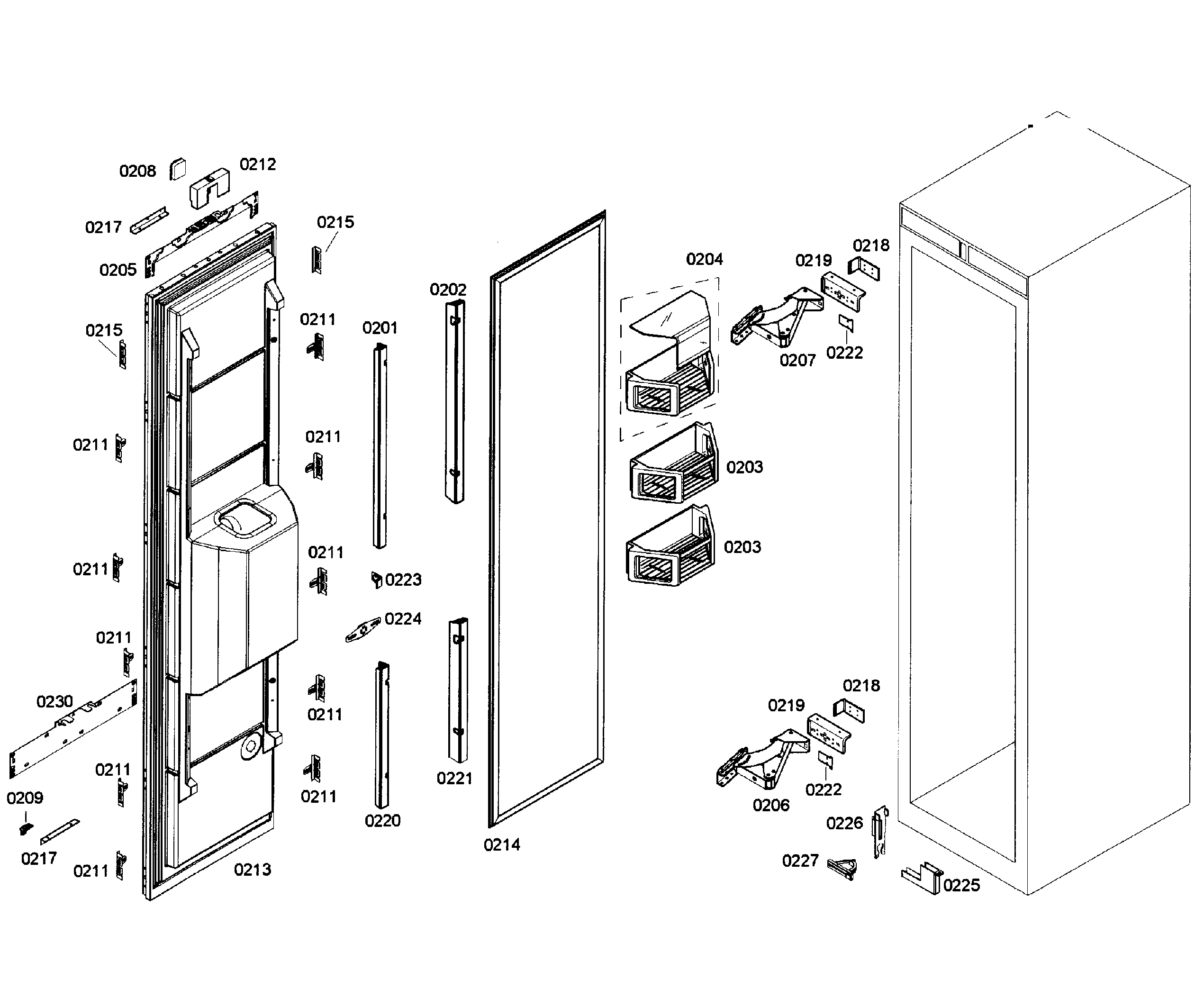 Door assy