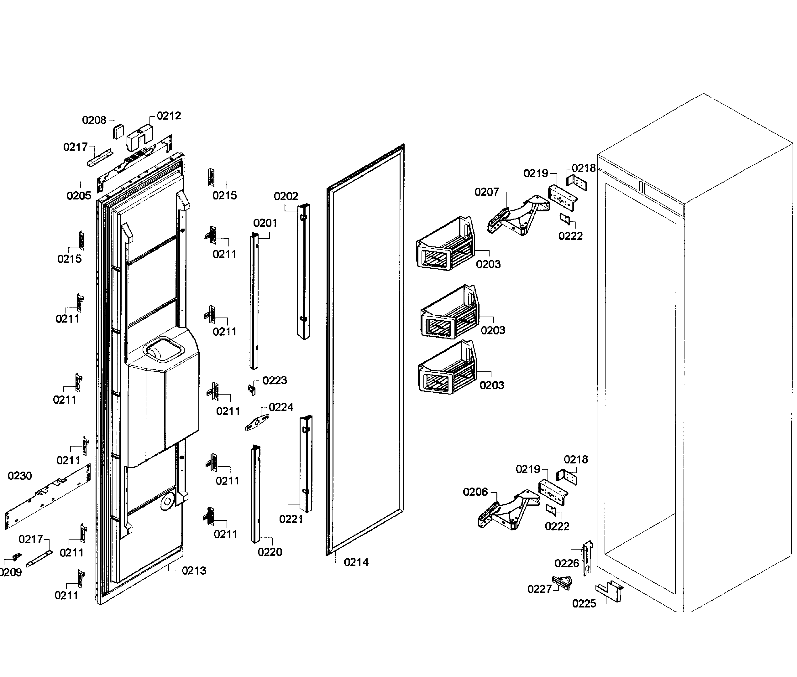 Door assy