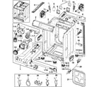 Samsung WF209ANW/XAA-00 cabinet diagram