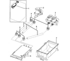 Samsung WF209ANW/XAA-00 drawer housing diagram
