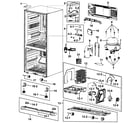 Samsung RB217ABRS/XAA-00 cabinet diagram