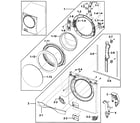 Samsung WF448AAP/XAA-00 front/door diagram