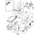 Samsung WF448AAP/XAA-00 drawer housing diagram