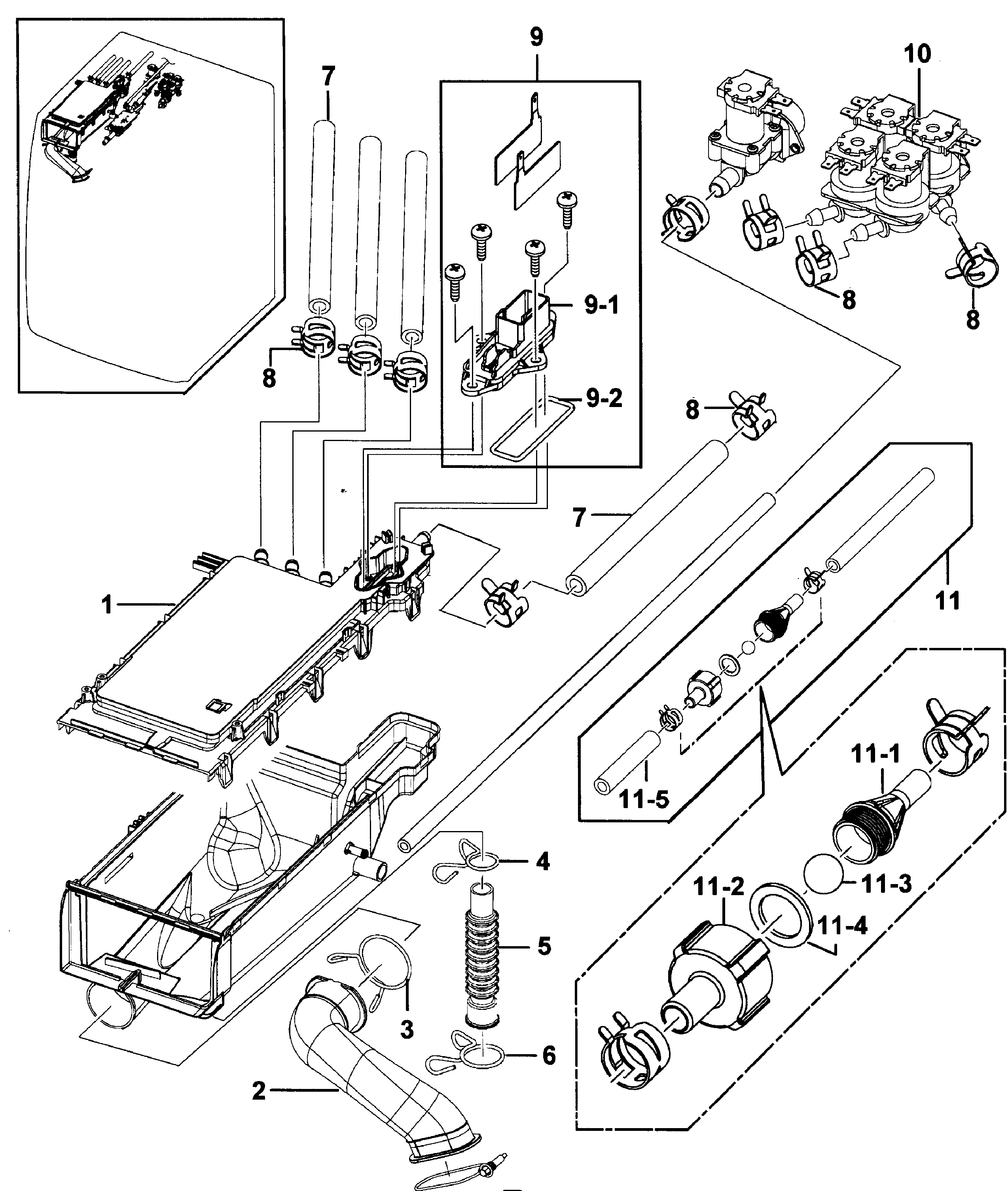 Drawer housing