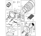 Samsung DV218AEB/XAA-00 drum assy diagram
