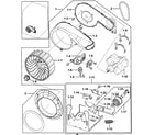 Samsung DV218AGB/XAA motor assy diagram