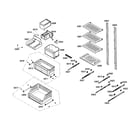 Thermador T24IF70NSP/43 shelfs diagram