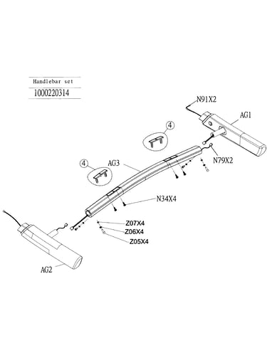 Handlbar set