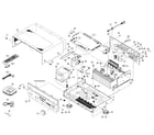 Yamaha RX-V671 cabinet parts diagram