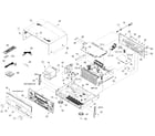 Yamaha RX-V867 cabinet parts diagram