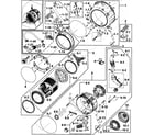 Samsung WF431ABW/XAA-00 drum assy diagram