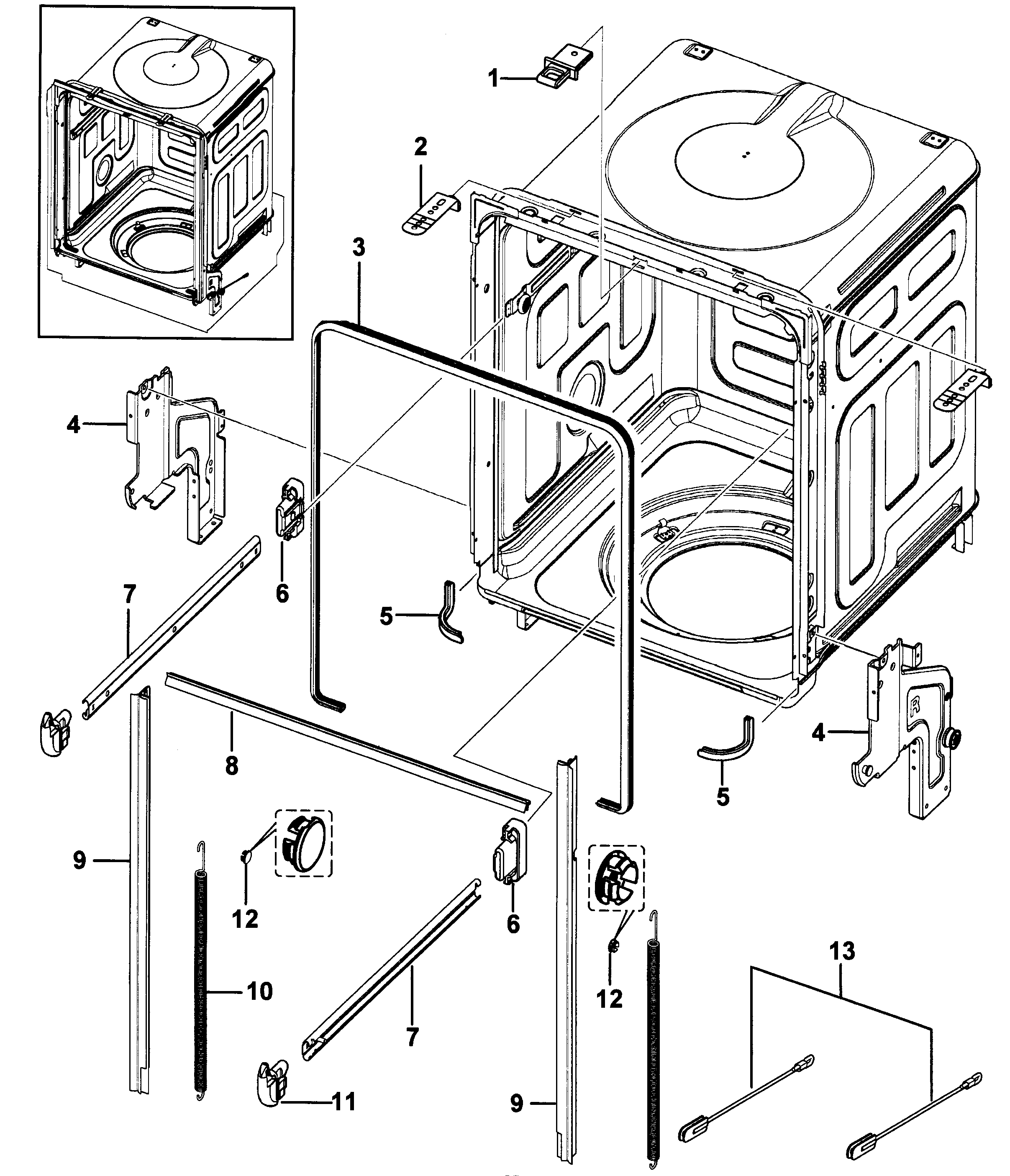 Tub assy