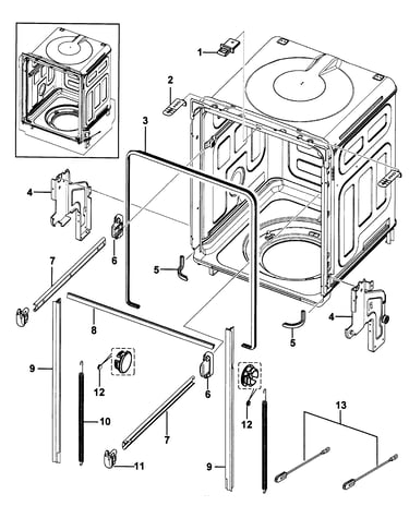 Tub assy