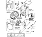 Samsung DV219AGB/XAA-00 main assy diagram