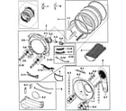 Samsung DV219AGB/XAA-00 drum assy diagram